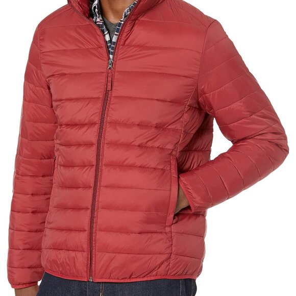 Men's Packable Lightweight Water-Resistant Puffer Jacket Classic Minimal Chic